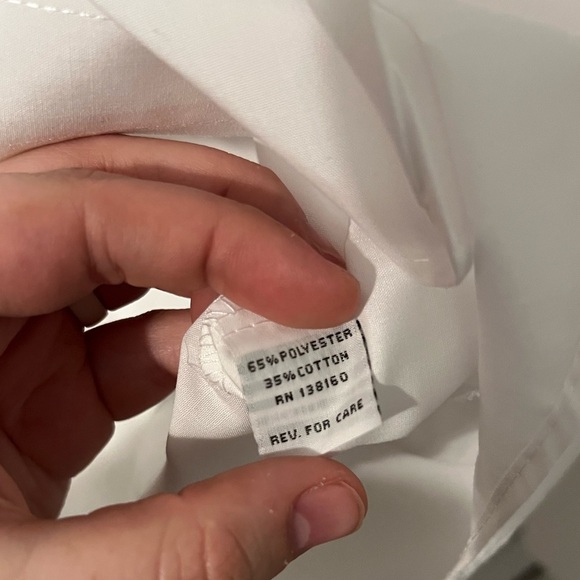 Southeastern Mens Tuxedo Shirt Sz S 30/31 White Button Up Pleated Poly Cotton - Picture 7 of 9